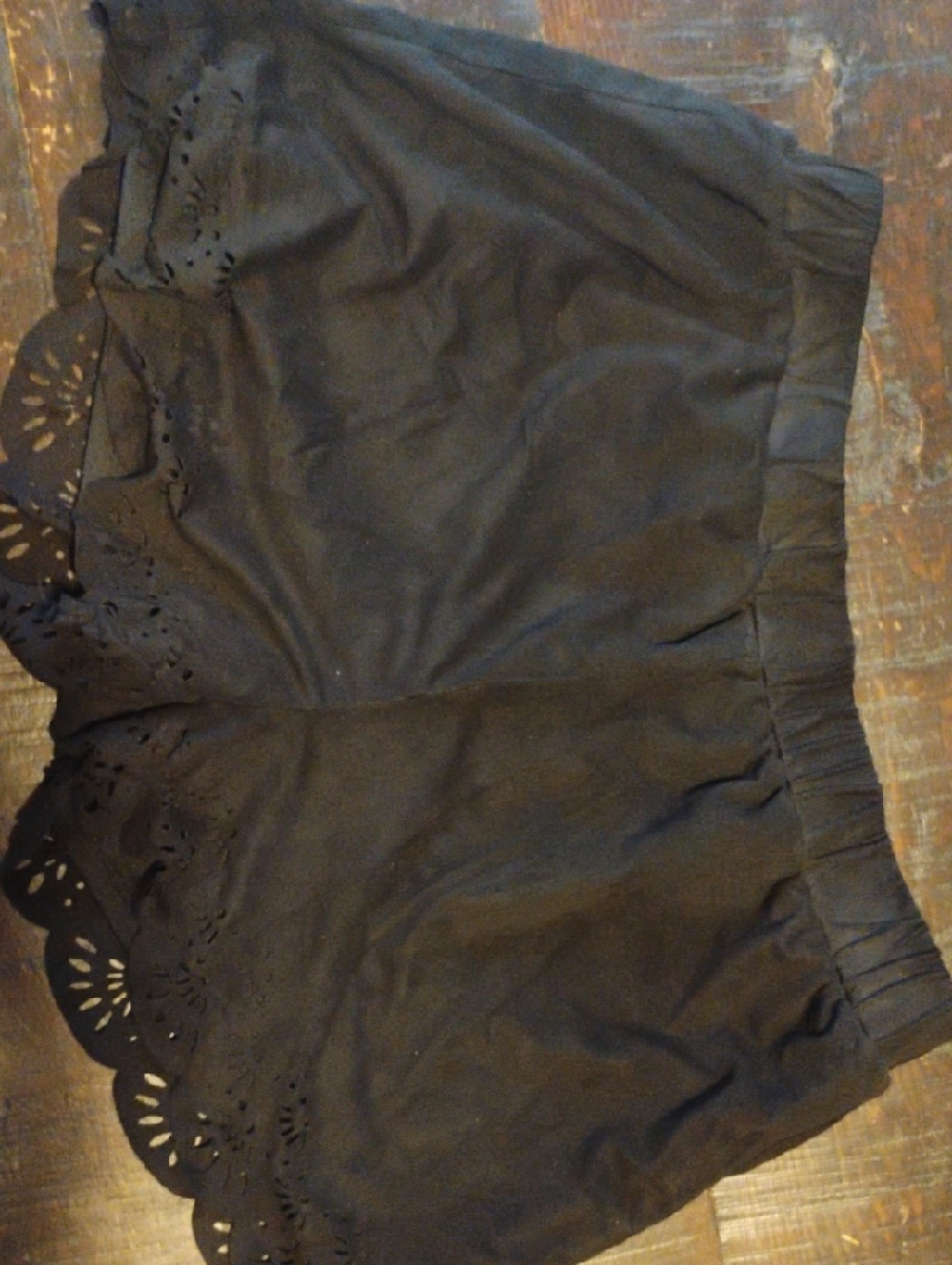 Heartsoul Black Scalloped Hem Shorts